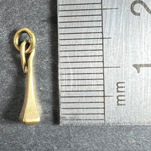Load image into Gallery viewer, Vintage 18K Yellow Gold Blunt Twisted Nail Charm Pendant
