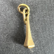 Load image into Gallery viewer, Vintage 18K Yellow Gold Blunt Twisted Nail Charm Pendant
