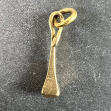 Load image into Gallery viewer, Vintage 18K Yellow Gold Blunt Twisted Nail Charm Pendant
