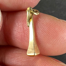 Load image into Gallery viewer, Vintage 18K Yellow Gold Blunt Twisted Nail Charm Pendant
