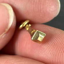 Load image into Gallery viewer, Vintage 18K Yellow Gold Blunt Twisted Nail Charm Pendant
