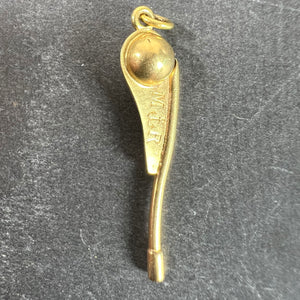 Vintage 18K Yellow Gold Sailing Yacht Boat Rudder Handle Charm Pendant
