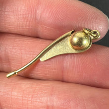 Load image into Gallery viewer, Vintage 18K Yellow Gold Sailing Yacht Boat Rudder Handle Charm Pendant
