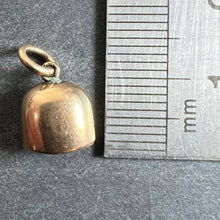Load image into Gallery viewer, Antique 9K Rose Gold Cow Bell Charm Pendant
