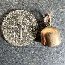 Load image into Gallery viewer, Antique 9K Rose Gold Cow Bell Charm Pendant
