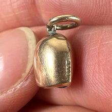 Load image into Gallery viewer, Antique 9K Rose Gold Cow Bell Charm Pendant
