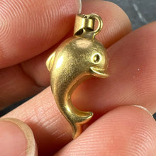 Load image into Gallery viewer, French Dolphin 18K Yellow Gold Charm Pendant
