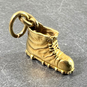 Lucky Old Boot 18K Yellow Gold Good Luck Charm Pendant