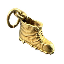 Load image into Gallery viewer, Lucky Old Boot 18K Yellow Gold Good Luck Charm Pendant
