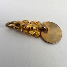 Load image into Gallery viewer, Yellow Gold Plated Inca Frog Drop Charm Pendant
