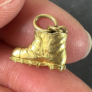 Lucky Old Boot 18K Yellow Gold Good Luck Charm Pendant