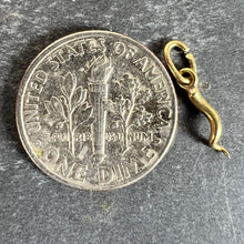 Load image into Gallery viewer, 18K Yellow Gold Small Lucky Horn Cornicello Charm Pendant
