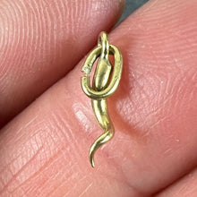 Load image into Gallery viewer, 18K Yellow Gold Small Lucky Horn Cornicello Charm Pendant
