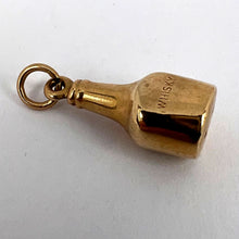 Load image into Gallery viewer, Georg Jensen 9K Yellow Gold Whisky Bottle Charm Pendant
