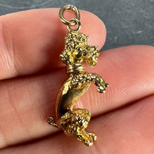 Load image into Gallery viewer, 18K Yellow Gold Poodle Dog Charm Pendant
