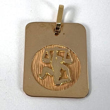 Load image into Gallery viewer, French Libra Starsign Zodiac 18K Yellow Gold Charm Medal Pendant
