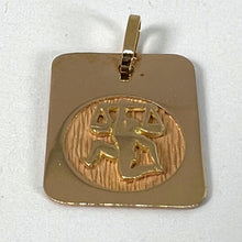Load image into Gallery viewer, French Libra Starsign Zodiac 18K Yellow Gold Charm Medal Pendant
