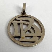 Load image into Gallery viewer, 18K White Gold DB or BD Monogram Initials Charm Pendant
