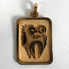 Load image into Gallery viewer, French Leo Starsign Zodiac 18K Yellow Gold Charm Medal Pendant
