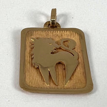 Load image into Gallery viewer, French Leo Starsign Zodiac 18K Yellow Gold Charm Medal Pendant

