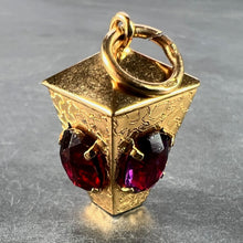 Load image into Gallery viewer, Italian Lantern 18 Karat Yellow Gold Paste Charm Pendant
