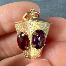 Load image into Gallery viewer, Italian Lantern 18 Karat Yellow Gold Paste Charm Pendant
