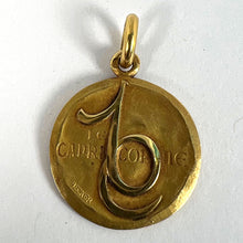 Load image into Gallery viewer, Becker French Zodiac Capricorn Starsign 18K Yellow Gold Charm Pendant
