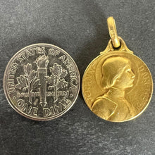Load image into Gallery viewer, French Dropsy ORIA Joan of Arc Rolled 18K Yellow Gold Charm Pendant

