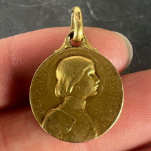 Load image into Gallery viewer, French Dropsy ORIA Joan of Arc Rolled 18K Yellow Gold Charm Pendant
