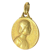 Load image into Gallery viewer, French Dropsy ORIA Joan of Arc Rolled 18K Yellow Gold Charm Pendant

