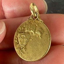 Load image into Gallery viewer, French Dropsy ORIA Joan of Arc Rolled 18K Yellow Gold Charm Pendant
