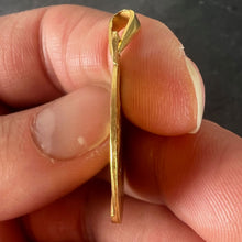 Load image into Gallery viewer, French Dropsy Virgin Mary 18K Yellow Gold Religious Medal Pendant
