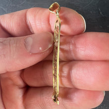 Load image into Gallery viewer, Egyptian Hieroglyphics Tablet 18K Yellow Gold Charm Pendant
