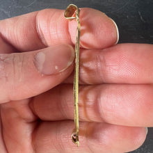 Load image into Gallery viewer, Egyptian Hieroglyphics Tablet 18K Yellow Gold Charm Pendant
