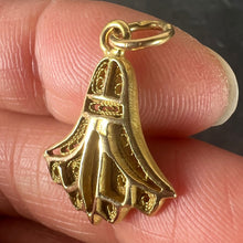 Load image into Gallery viewer, Vintage Egyptian Lotus Flower Symbol of Rebirth 18K Yellow Gold Charm Pendant
