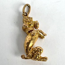 Load image into Gallery viewer, 18K Yellow Gold Poodle Dog Charm Pendant
