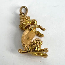 Load image into Gallery viewer, 18K Yellow Gold Poodle Dog Charm Pendant
