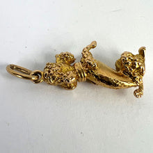 Load image into Gallery viewer, 18K Yellow Gold Poodle Dog Charm Pendant
