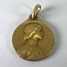 Load image into Gallery viewer, French Dropsy ORIA Joan of Arc Rolled 18K Yellow Gold Charm Pendant
