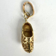 Load image into Gallery viewer, Curled Toe Shoe 14K Yellow Gold Filigree Charm Pendant
