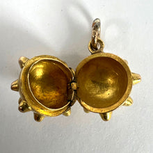 Load image into Gallery viewer, Vintage Deco Sputnik Locket 18K Yellow Gold Charm Pendant
