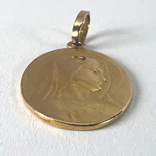 Load image into Gallery viewer, French Emile Dropsy Virgin Mary 18K Yellow Gold Religious Medal Pendant
