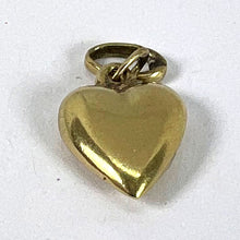 Load image into Gallery viewer, Vintage Small 18K Yellow Gold Puffy Heart Charm Pendant
