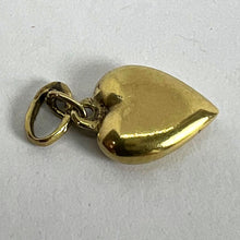 Load image into Gallery viewer, Vintage Small 18K Yellow Gold Puffy Heart Charm Pendant

