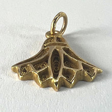 Load image into Gallery viewer, Vintage Egyptian Lotus Flower Symbol of Rebirth 18K Yellow Gold Charm Pendant
