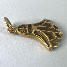 Load image into Gallery viewer, Vintage Egyptian Lotus Flower Symbol of Rebirth 18K Yellow Gold Charm Pendant
