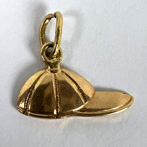 Vintage 18ct Gold Horse Jockey Racing Cap Charm Pendant