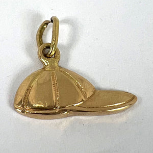 Vintage 18ct Gold Horse Jockey Racing Cap Charm Pendant