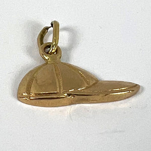 Vintage 18ct Gold Horse Jockey Racing Cap Charm Pendant