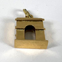 Load image into Gallery viewer, Vintage French Arc de Triomphe 18K Yellow Gold Charm Pendant
